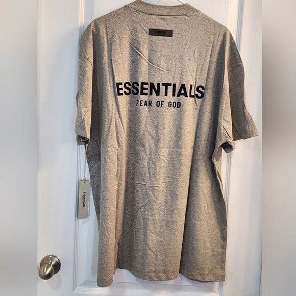Essentials Fear or God Dark Oatmeal T-Shirt Size XL - Picture 5 of 10